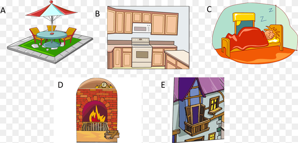 Transparent Clipart Of Houses Cartoon, Fireplace, Indoors, Baby, Chair Png Image