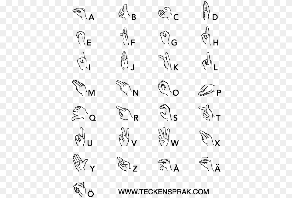 Clipart Sign Language Sign Language Alphabet, Gray Free Transparent Png