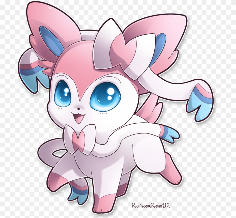 Transparent Clipart Sylveon Cute Eevee Evolutions, Book, Comics, Publication, Face Png Image