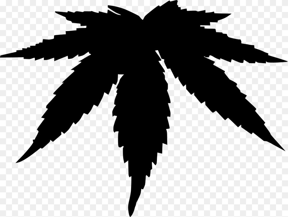 Clipart Weed, Gray Free Transparent Png