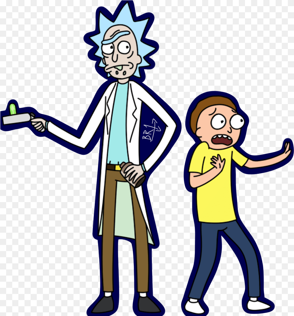 Transparent Clipart With No White Background Rick And Morty Without Background, Person, Face, Head, Clothing Free Png Download