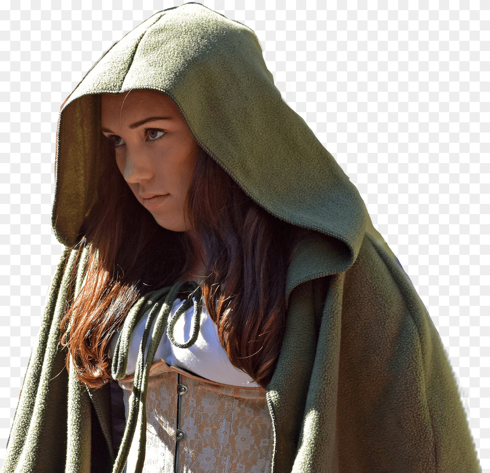 Cloak Girl, Adult, Person, Hood, Woman Free Transparent Png