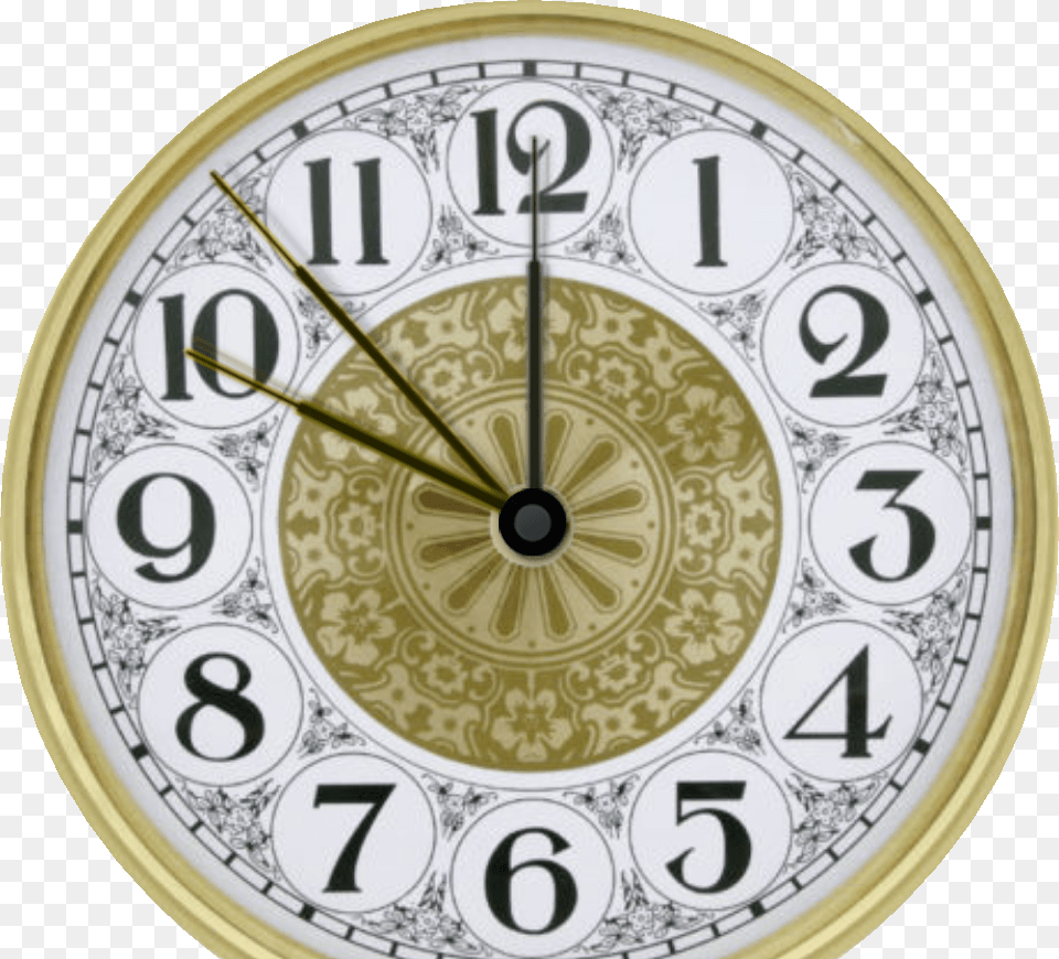 Transparent Clock Face Round Metal Clock Dials 6 Inch, Analog Clock, Disk, Wall Clock Png Image