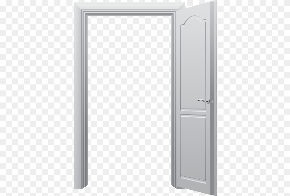 Transparent Closed Door Clipart Open White Door Clipart, Architecture, Building, Housing, House Png Image