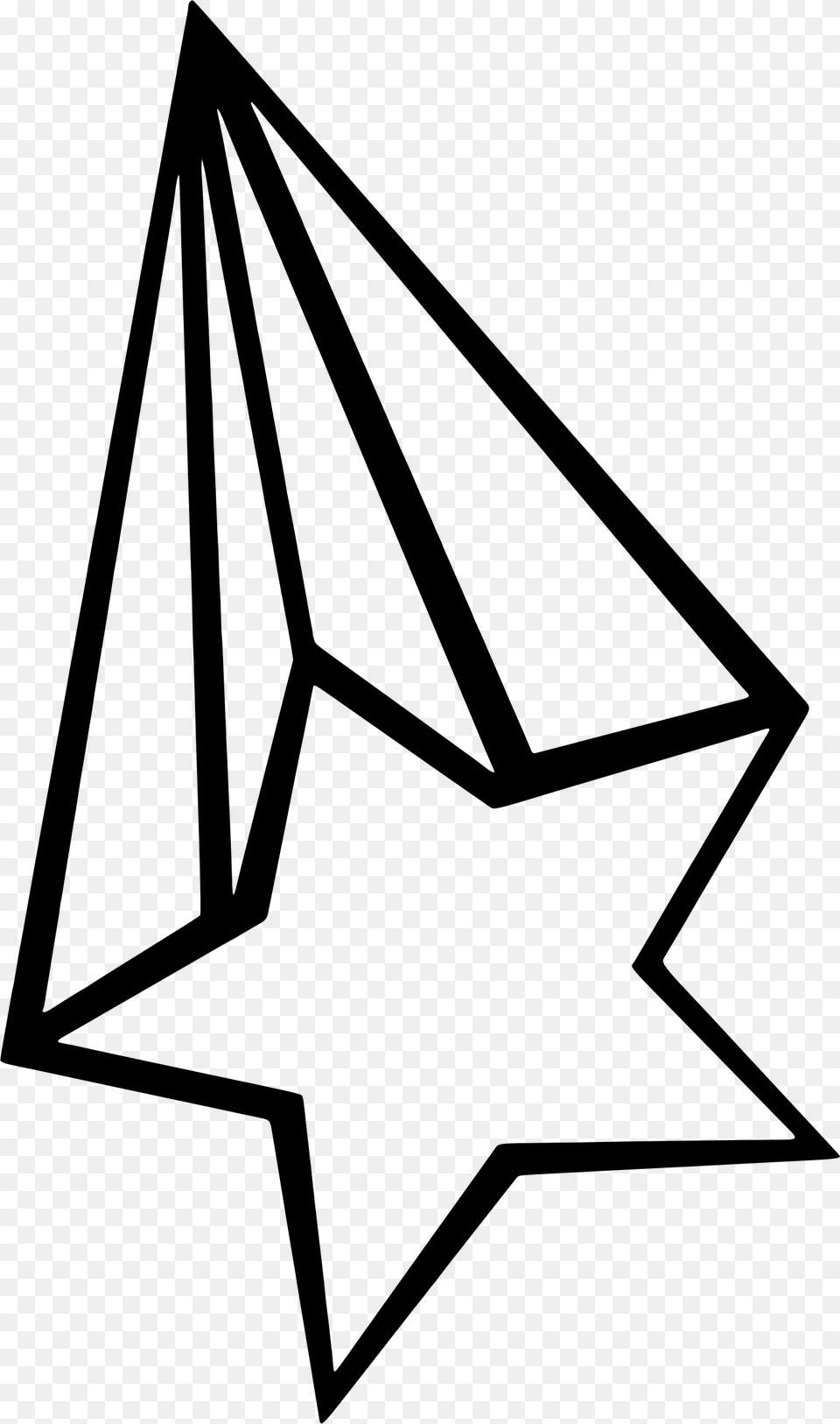 Clothespin Clipart Shooting Star Clipart Black And White, Gray Free Transparent Png