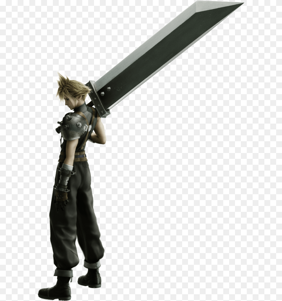 Transparent Cloud Strife Final Fantasy Sword Cloud, Weapon, Baby, Person, Blade Png Image