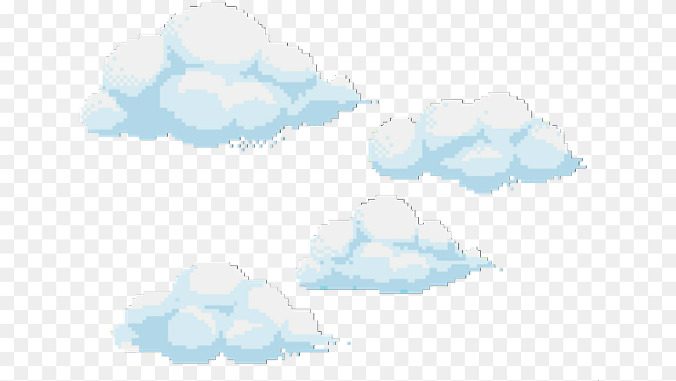 Transparent Cloudy Sky 8 Bit Cloud, Cumulus, Nature, Outdoors, Weather Free Png