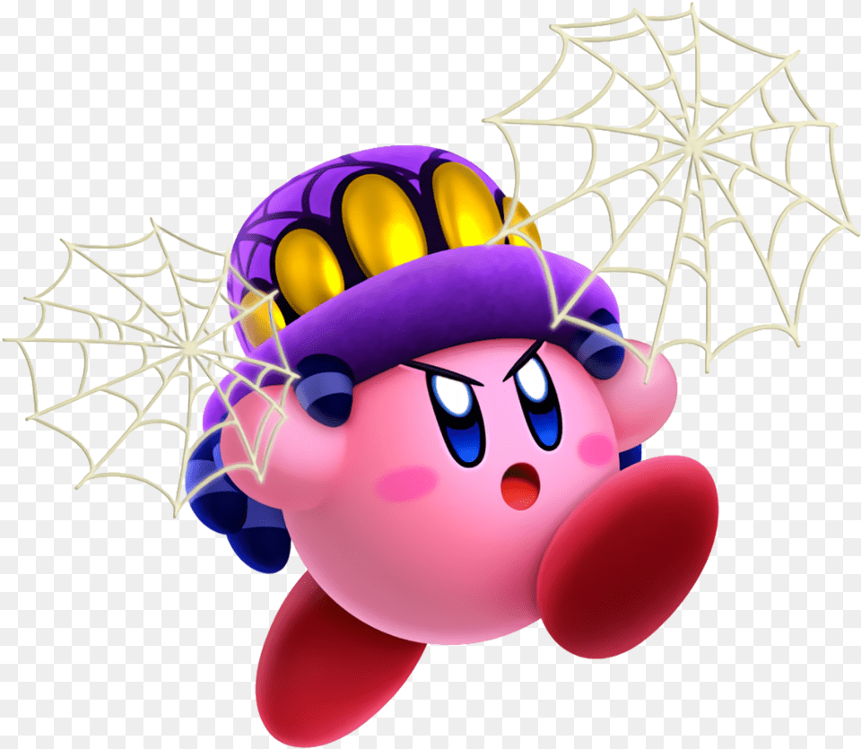 Transparent Cobweb Clipart Kirby Star Allies Spider Kirby, Purple, Baby, Person Free Png Download