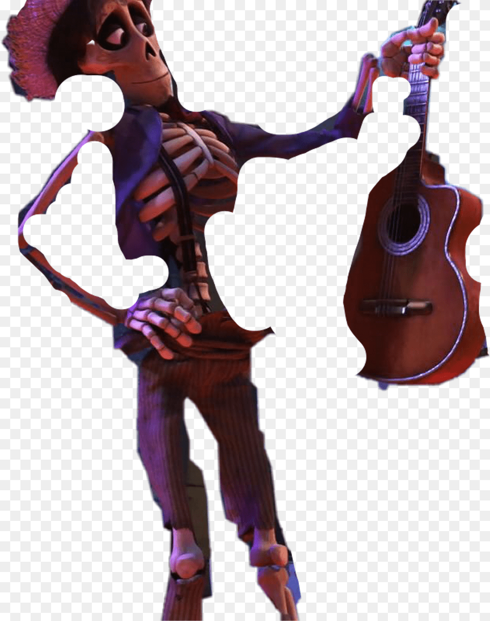 Transparent Coco Movie Coco Skeletons, Adult, Female, Guitar, Musical Instrument Png Image