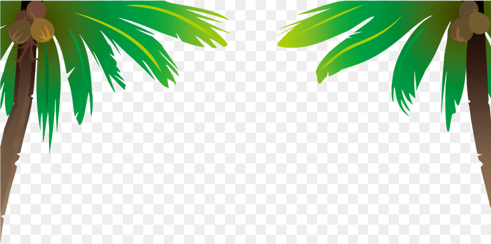 Transparent Coconut Clipart Coconut Tree Vector, Palm Tree, Plant, Vegetation, Leaf Free Png Download
