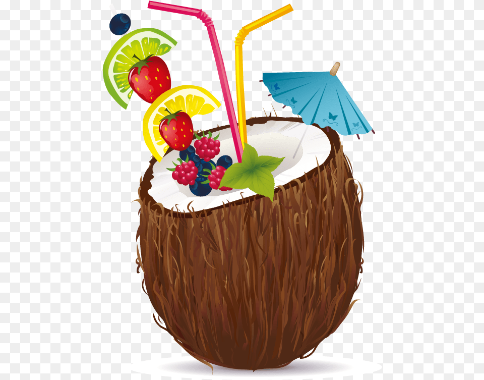 Transparent Coconut Drink, Food, Fruit, Plant, Produce Free Png