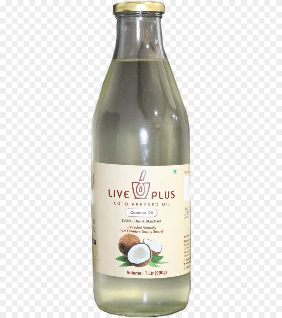 Transparent Coconut Oil Glass Bottle, Alcohol, Beer, Beverage, Food Png
