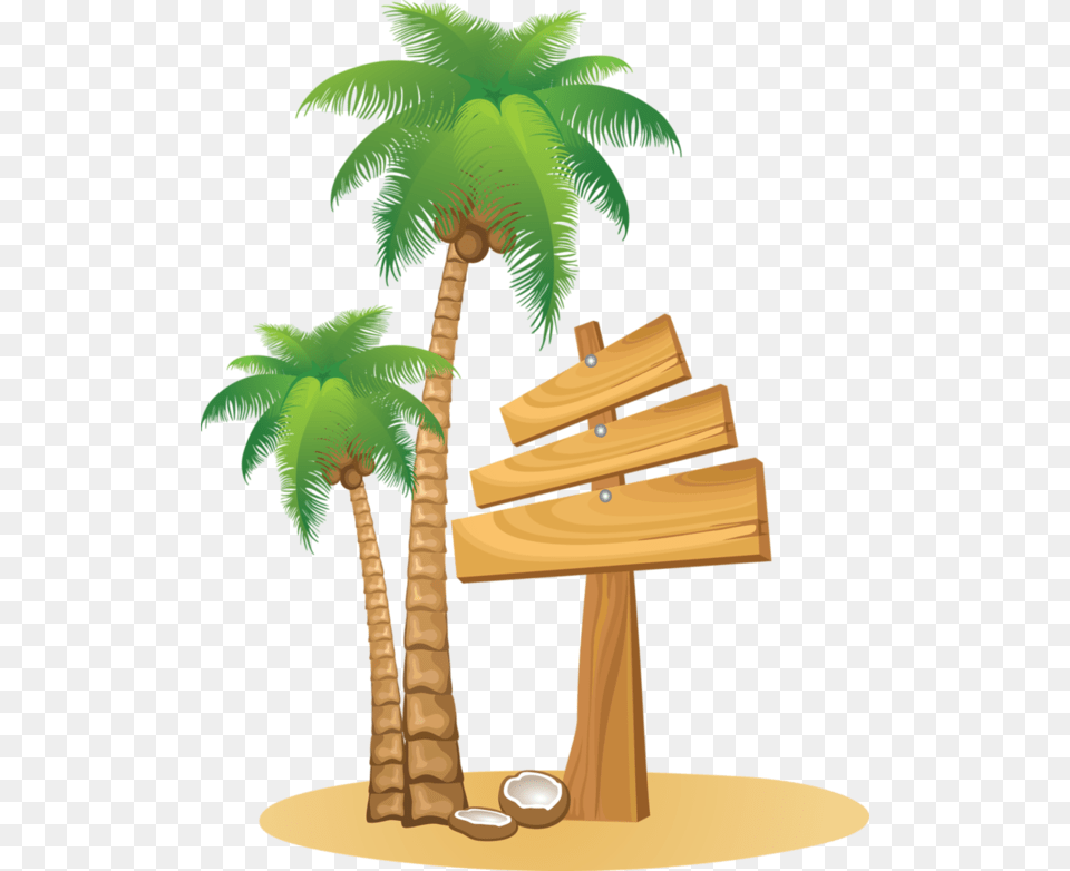 Transparent Coconut Tree Clipart, Plant, Palm Tree, Furniture Free Png