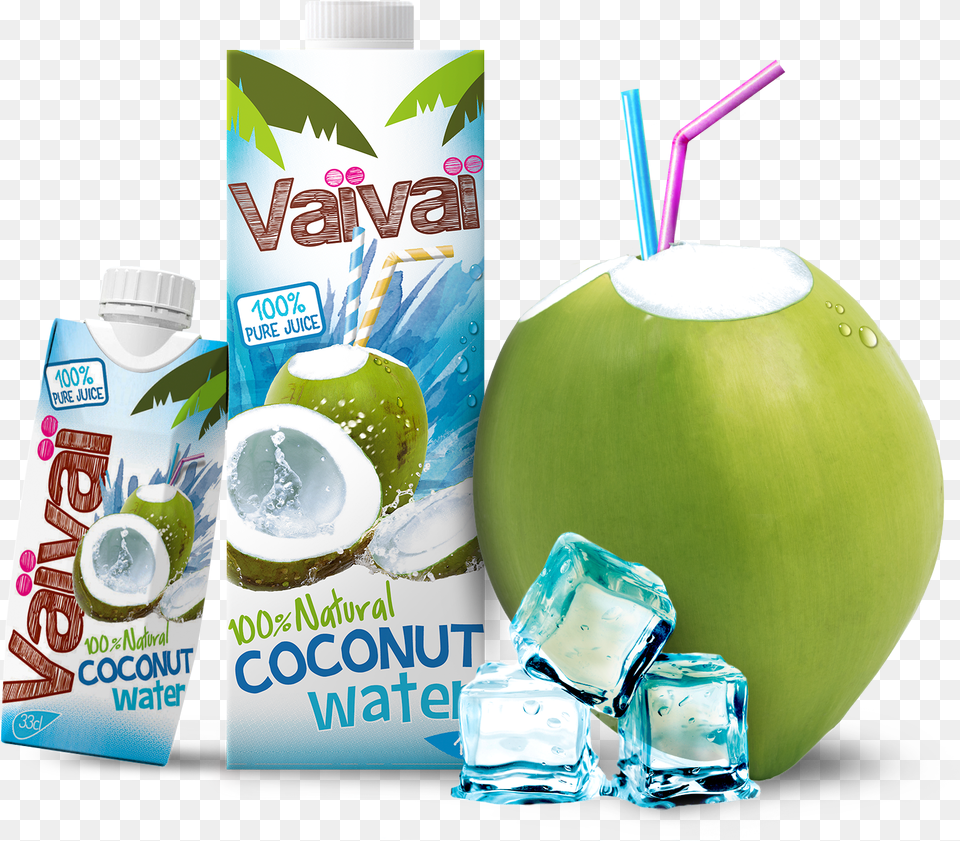 Transparent Coconut Water Selection Fraicheur Vai Vai, Food, Fruit, Plant, Produce Png Image