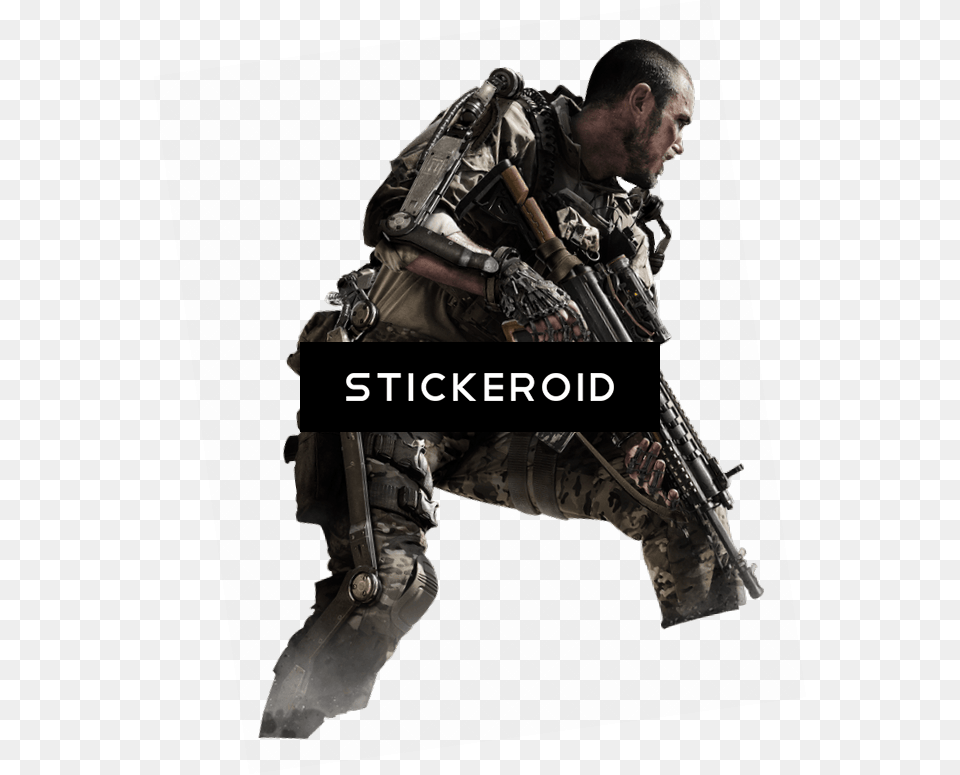 Transparent Cod Gun Call Of Duty Advanced Warfare Soldier, Adult, Person, Man, Male Png Image