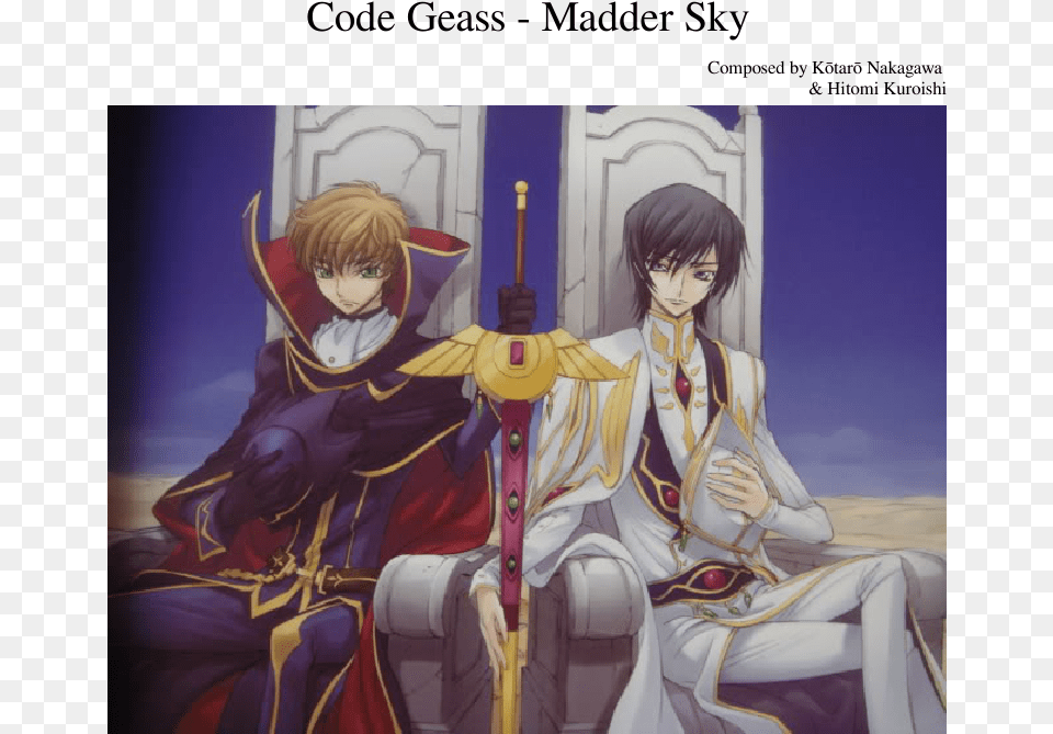 Transparent Code Geass Code Geass Zero Requiem, Publication, Book, Comics, Adult Free Png Download