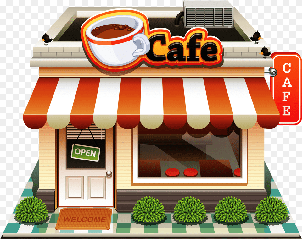 Coffee House Clipart Coffee Shop Clipart, Diner, Food, Indoors, Restaurant Free Transparent Png