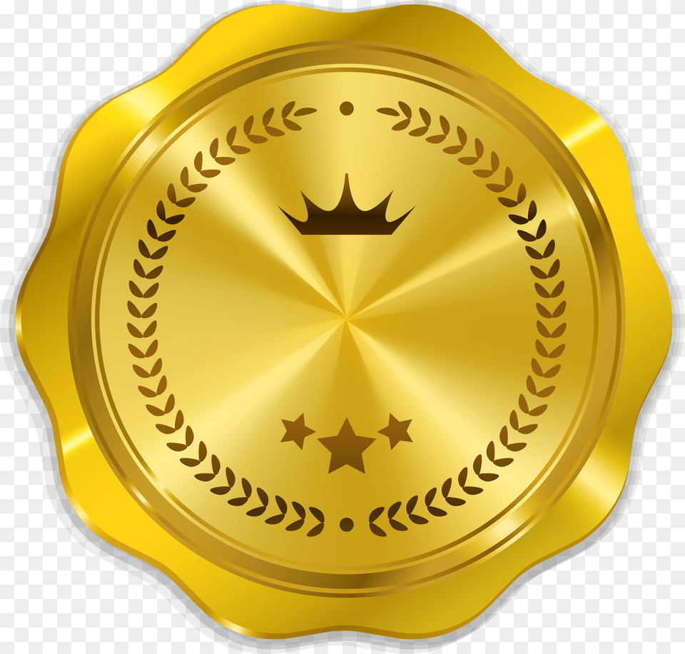 Transparent Coin Pile Medallion Gold Medal Clip Art, Logo, Symbol, Can, Tin Free Png