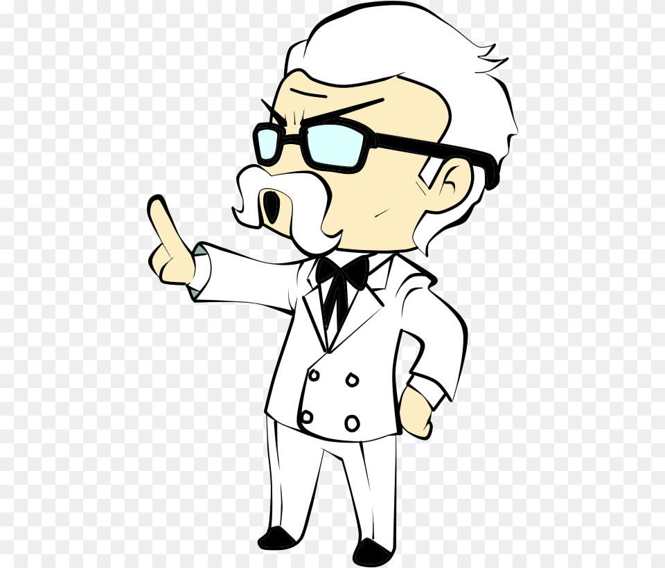 Transparent Colonel Sanders Kcf Dividing Fractions Anchor Chart, Person, Body Part, Hand, Face Free Png