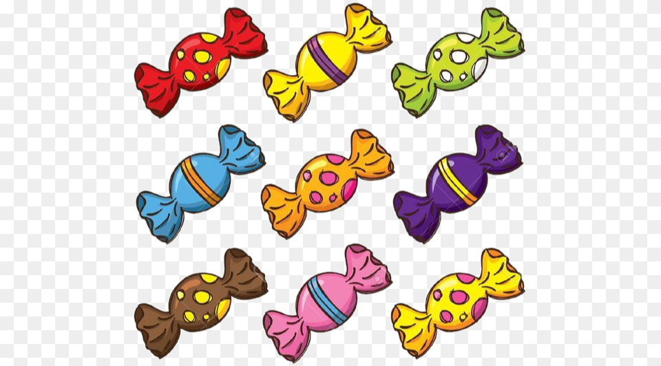 Transparent Colorful Candy Clipart, Food, Sweets, Animal, Reptile Free Png Download