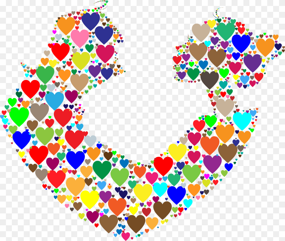 Transparent Colorful Heart Clipart Motif, Accessories, Jewelry, Necklace, Art Free Png Download