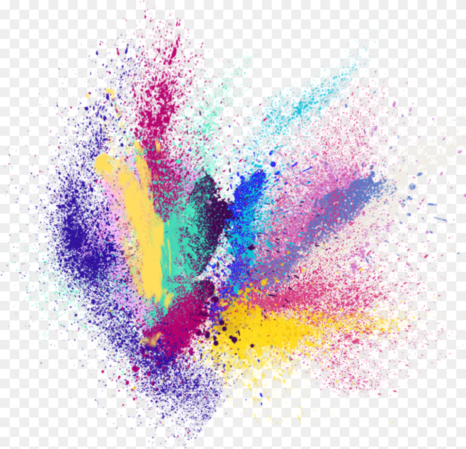Transparent Colorful Splatter Picsart Splash Transparent, Fireworks, Purple, Art Png Image