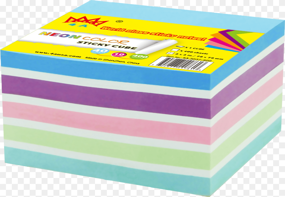 Transparent Colorful Sticky Notes Box Png Image