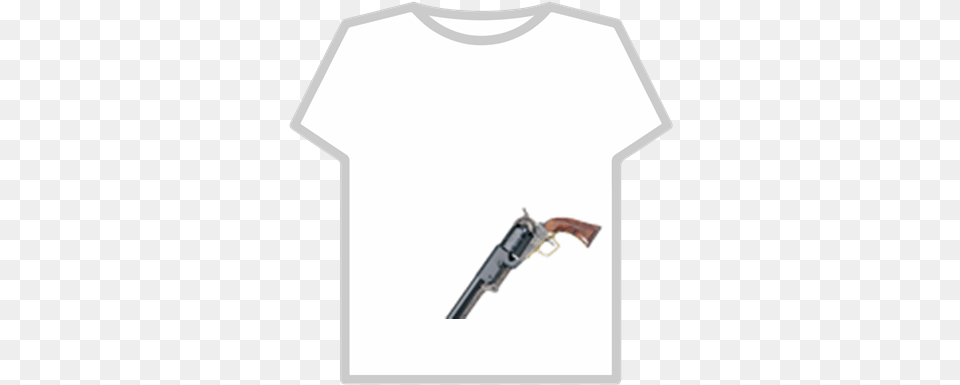 Transparent Colt Walker Revolver Roblox T Shirt Size, Clothing, Firearm, Gun, Handgun Png