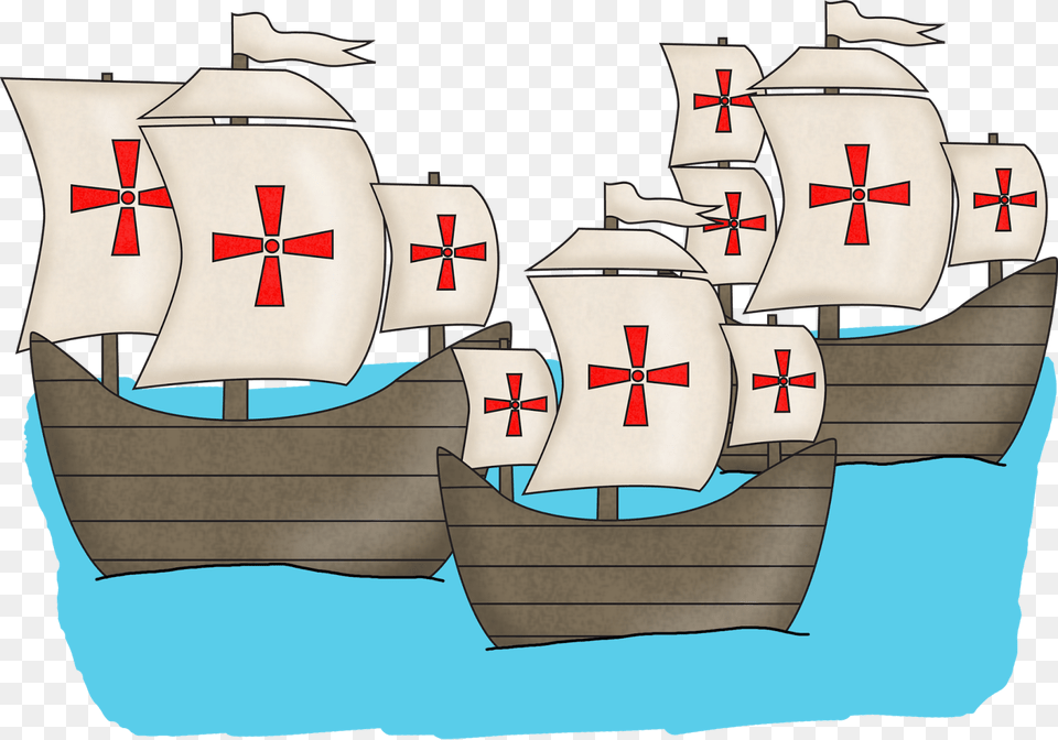 Transparent Columbus Day Christopher Columbus Boat Clipart, Sailboat, Transportation, Vehicle Free Png