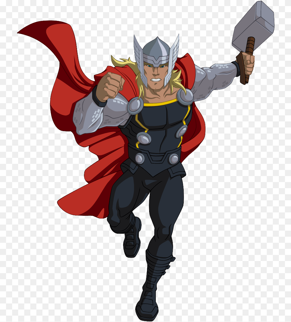 Transparent Comic Book Action Bubbles Marvel39s Avengers Assemble Thor, Costume, Person, Clothing, Cape Png