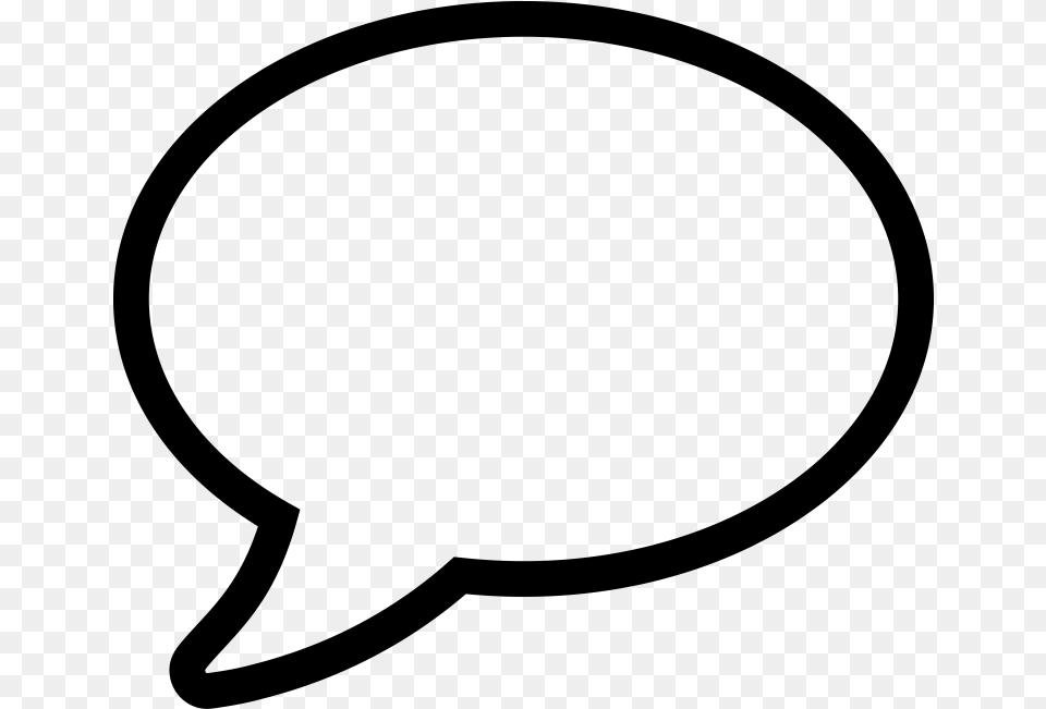 Transparent Comic Book Speech Bubble, Gray Free Png Download
