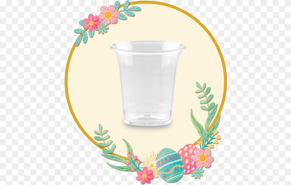 Transparent Communion Cup Floral Design, Jar, Pottery, Vase Png Image