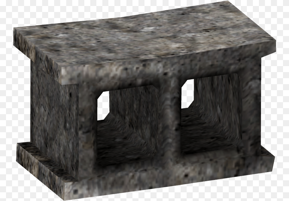 Transparent Concrete Block Clipart Cinder Block From Mrs Frisby, Coffee Table, Furniture, Table, Dining Table Free Png