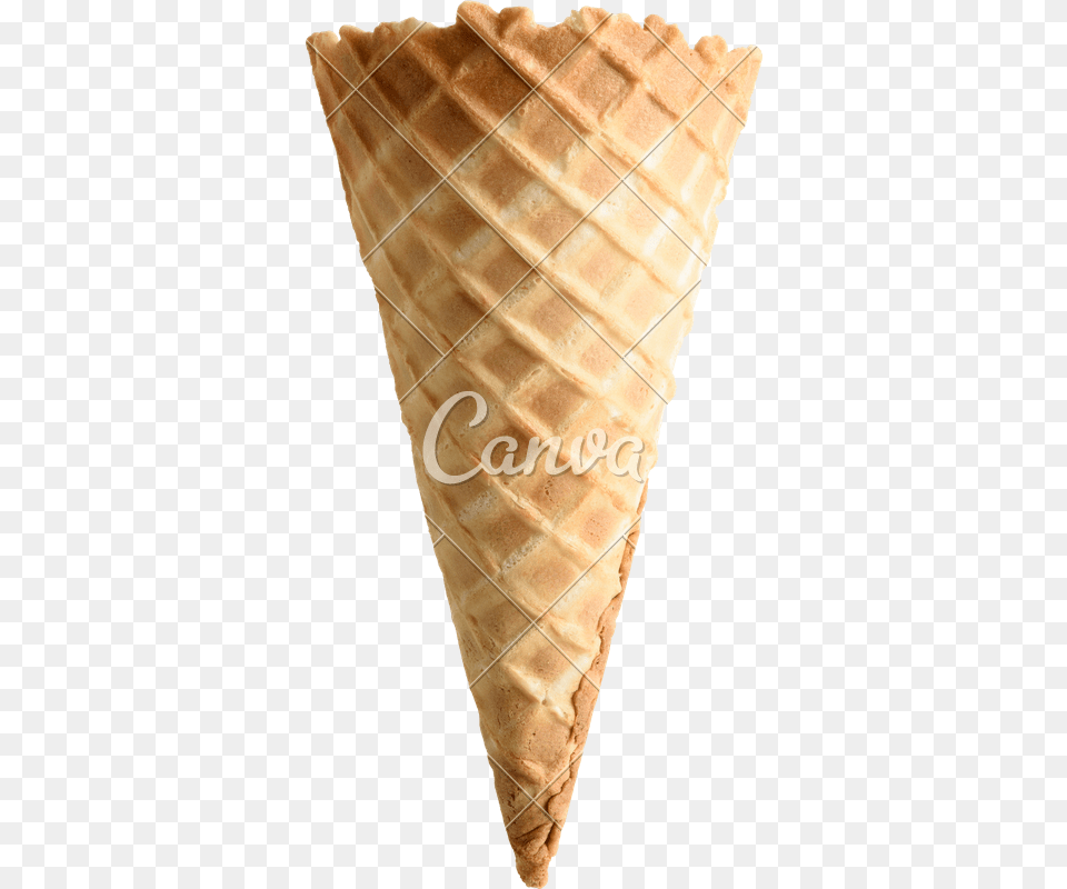 Transparent Cone Empty Empty Ice Cream Cone Transparent, Dessert, Food, Ice Cream Free Png