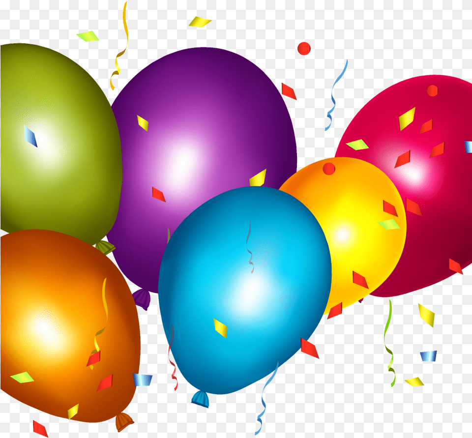 Transparent Confetti Clipart Birthday Transparent Confetti Balloons, Balloon, Paper Free Png Download