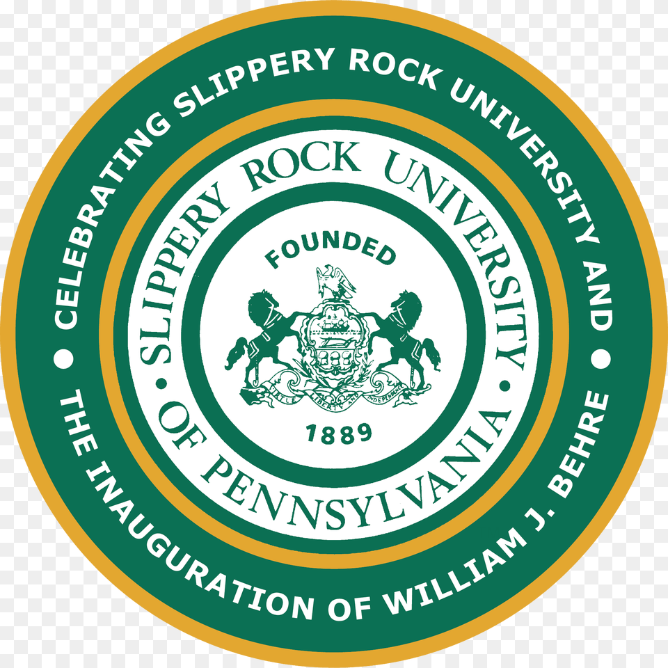 Transparent Congratulations Slippery Rock University Of Pennsylvania, Logo, Disk, Person Free Png Download