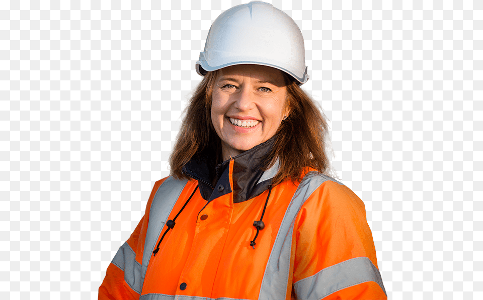 Transparent Construction Worker Ouvrier, Jacket, Clothing, Coat, Hardhat Png Image