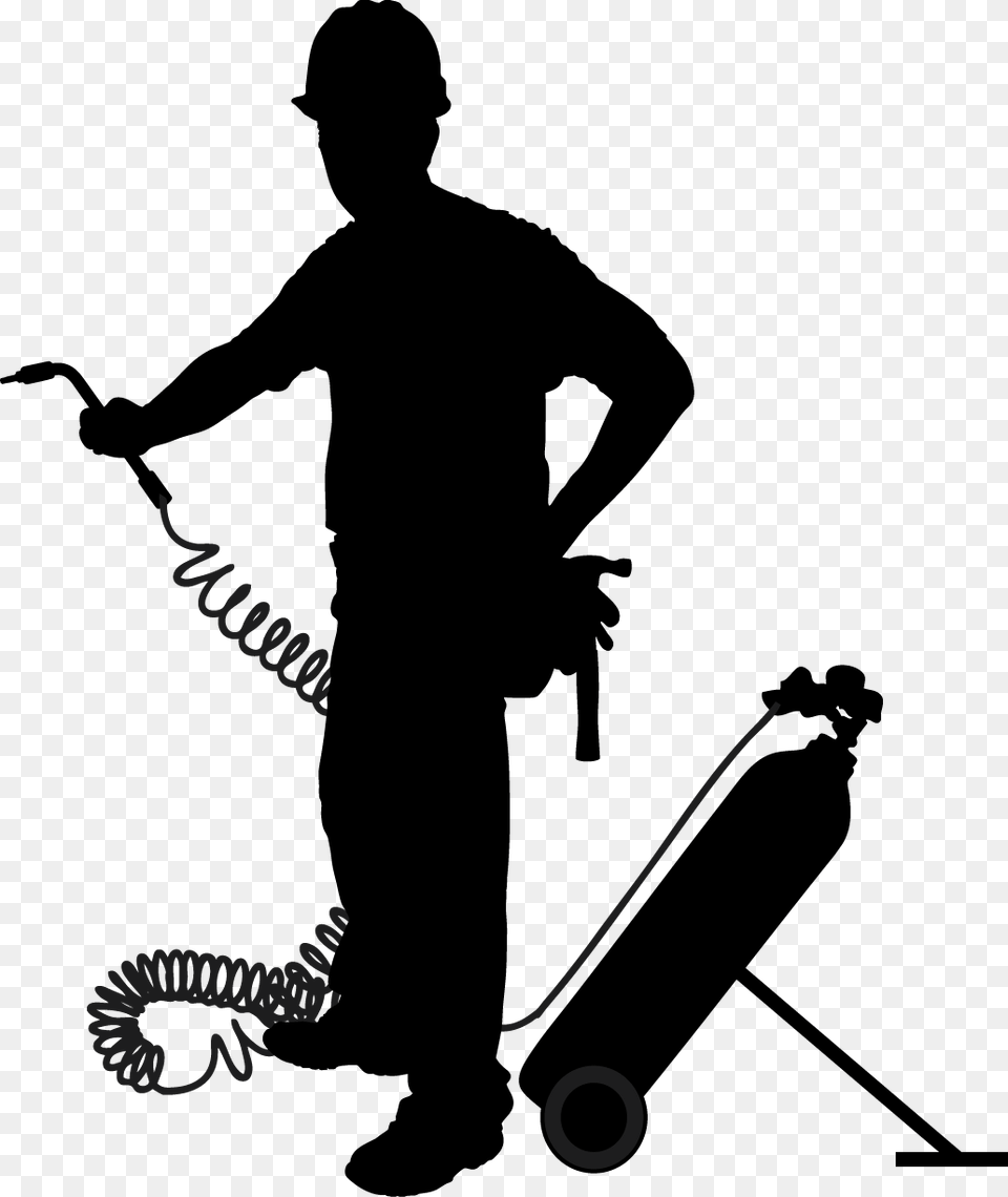 Transparent Construction Worker Silhouette Electrical Workers Silhouette, Adult, Person, Man, Male Free Png