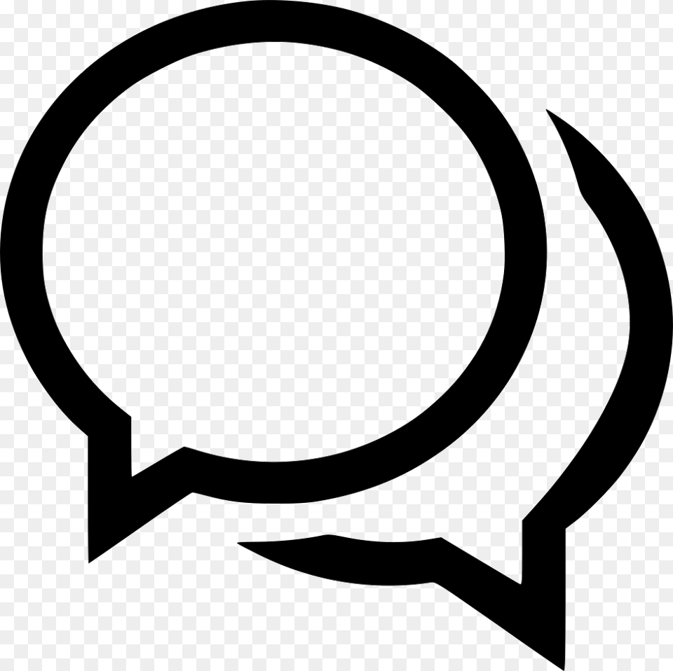 Conversation Icon For Chat, Stencil, Clothing, Hat Free Transparent Png