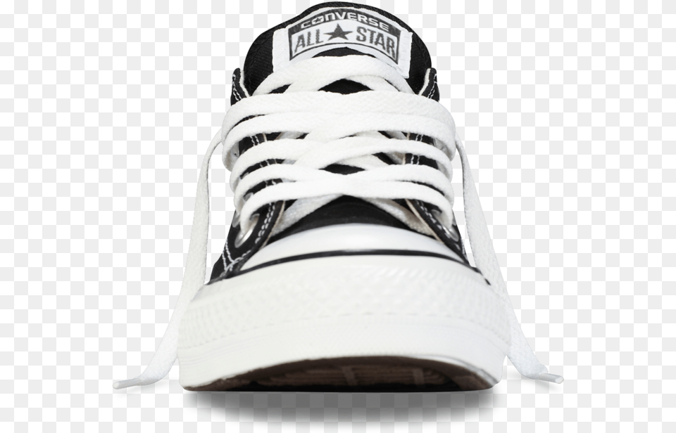 Transparent Converse Clipart Black And White Front Of Converse Shoe, Clothing, Footwear, Sneaker Free Png