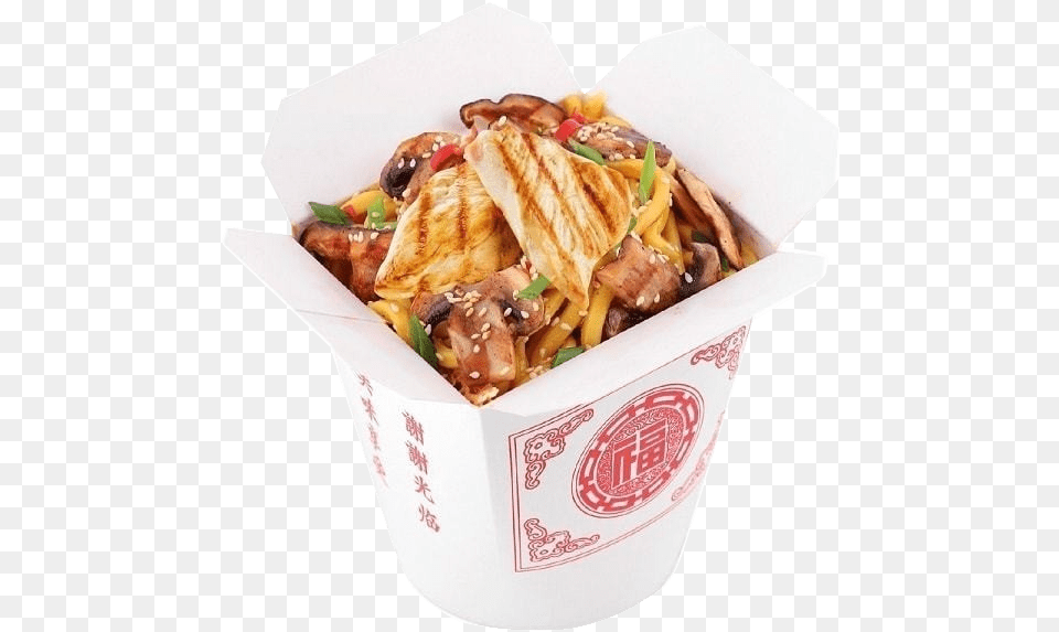 Transparent Cooked Chicken Noodle, Food, Lunch, Meal, Food Presentation Png Image