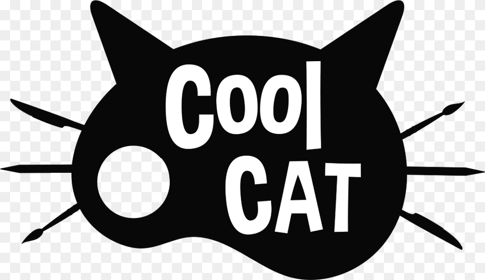 Transparent Cool Cat Logo Cool Cat, Stencil, Animal, Fish, Sea Life Free Png