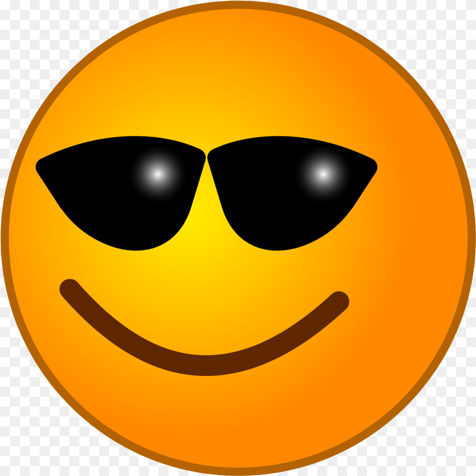 Transparent Cool Face Smiley Face Animation, Accessories, Sunglasses, Astronomy, Moon Free Png Download