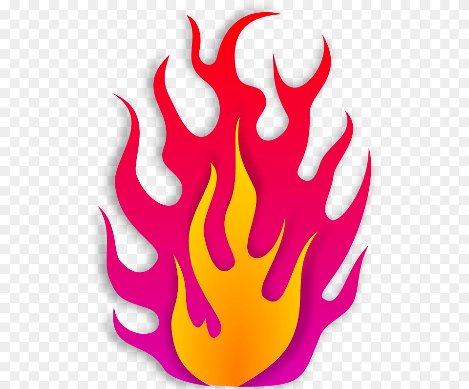 Cool Pink Flame Clipart, Fire, Animal, Fish, Sea Life Free Transparent Png