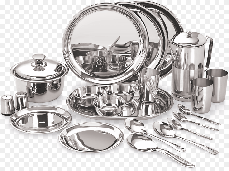 Transparent Cornet Clipart Stainless Steel Bartan, Cutlery, Spoon, Silver, Plate Free Png Download