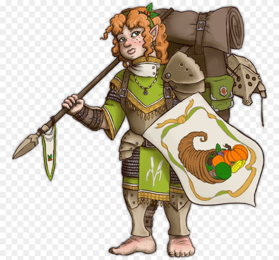 Transparent Cornucopia Clipart Halfling Cleric, Woman, Adult, Person, Female Free Png Download