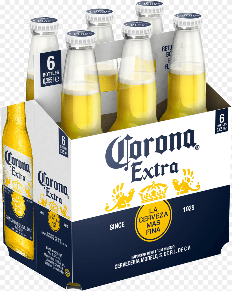 Transparent Corona Extra Pack Corona X, Alcohol, Beer, Beer Bottle, Beverage Free Png