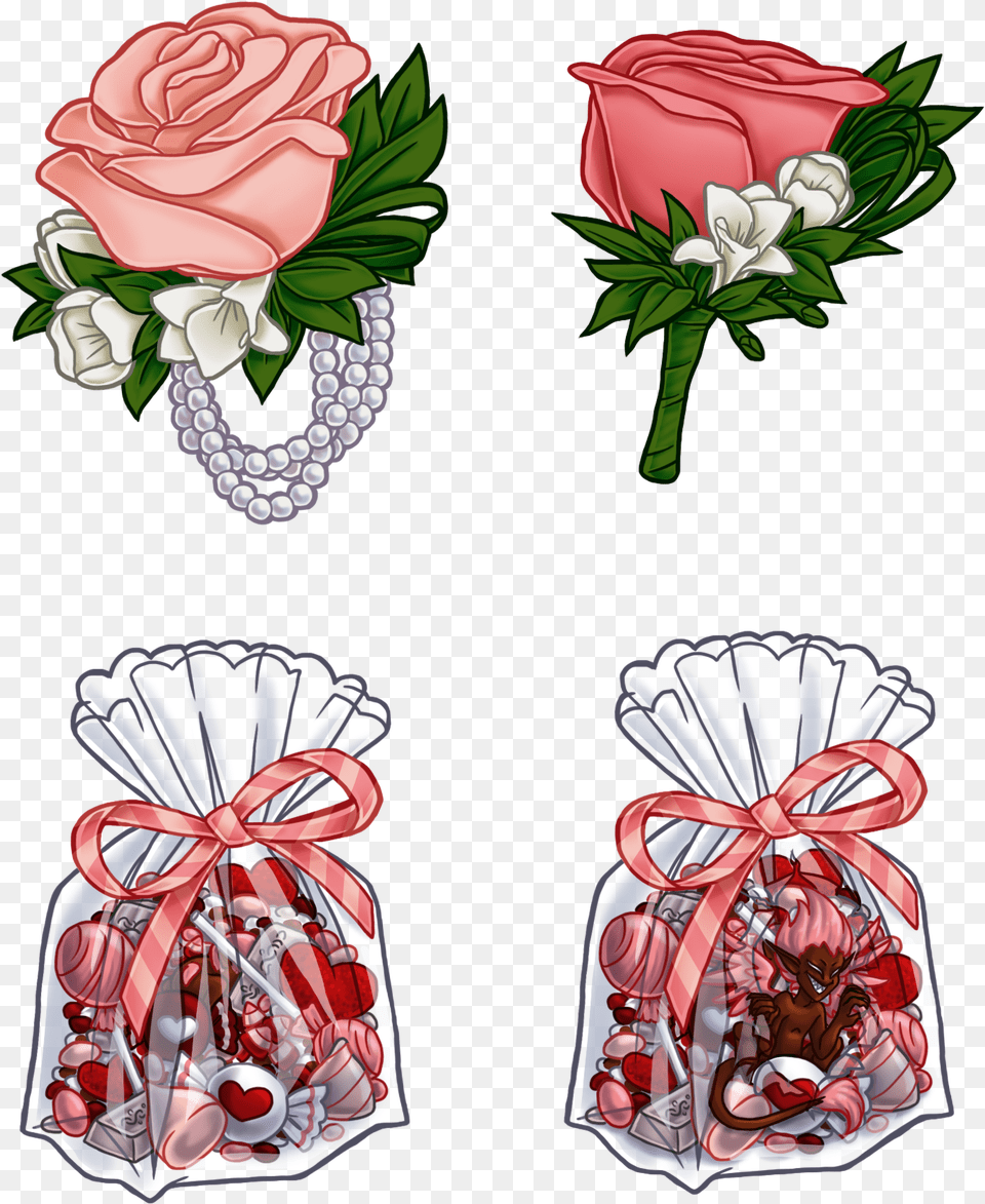 Transparent Corsage Garden Roses, Flower, Plant, Rose, Flower Arrangement Png Image