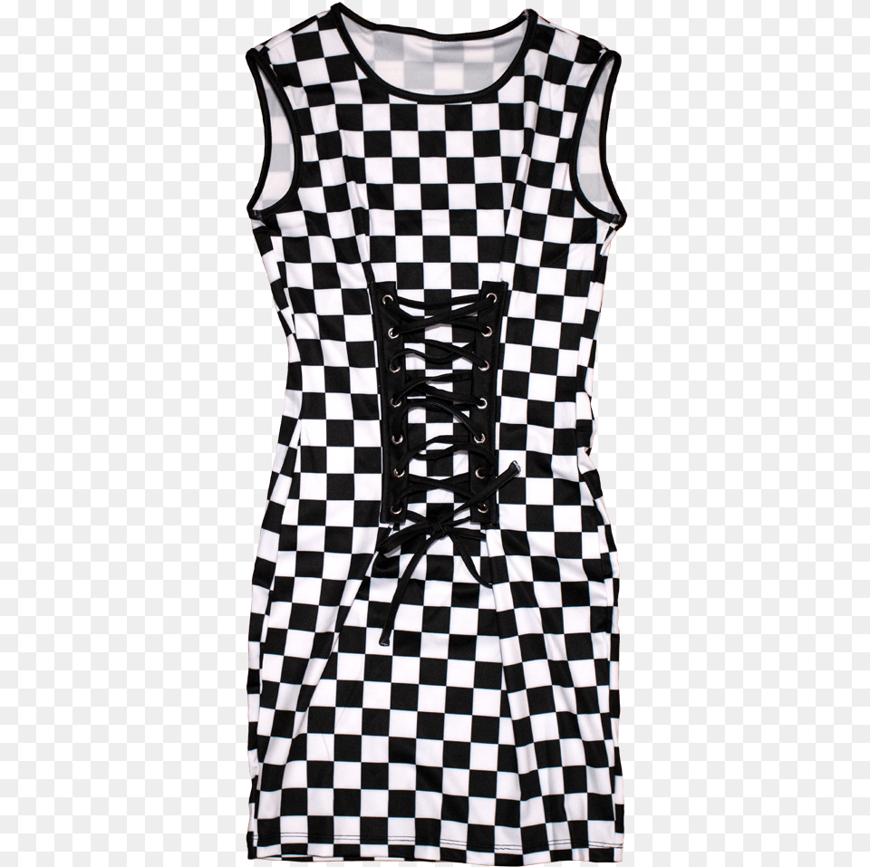 Transparent Corset Black And White Checkered Blazer, Clothing, Shirt, Vest Png