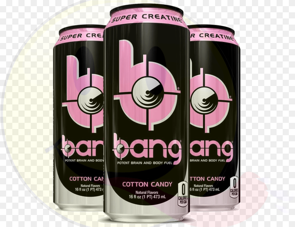Transparent Cotton Candy Bang Energy Drink Guava, Can, Tin Png